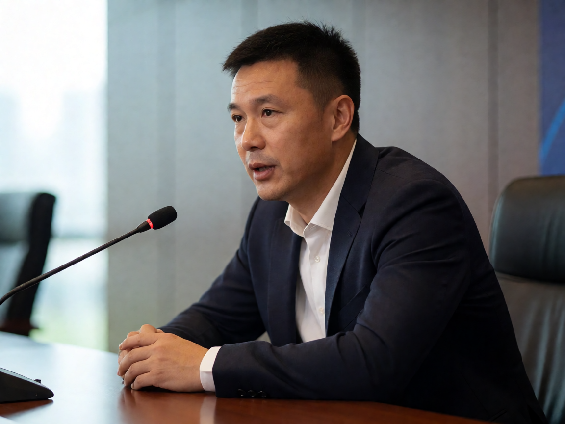 主教练赛后新闻发布会，回答记者提问的场景